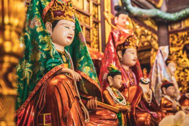 Fransız Köyü ve Çin tapınağı Bana Hills, Sun World, Danang, Orta Vietnam