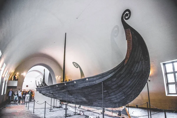 Oslo viking wooden ship museum in Norway