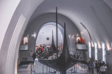 Oslo Viking Norveç 'teki ahşap gemi müzesi