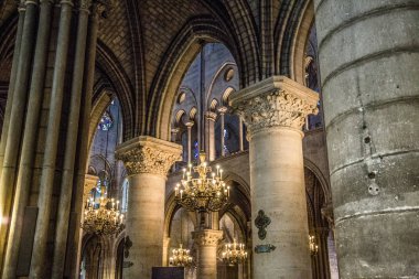 Fransa'da Notre de Dame de Paris Katedrali