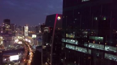 Tayland 'da Bangkok' ta Rama 9 hava manzarası