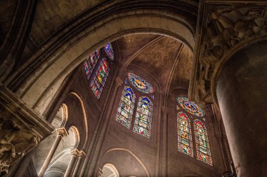 Fransa'da Notre de Dame de Paris Katedrali