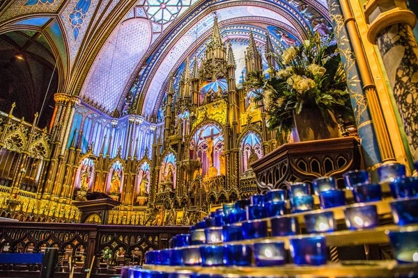 Cathédrale Notre-Dame de Montréal au Canada — Photo