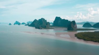 Phang Nga, Tayland 'da yüzen balıkçı köyü