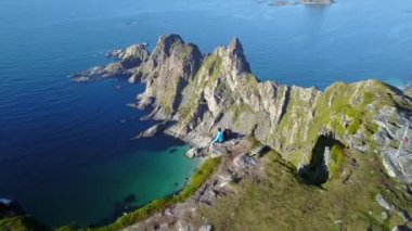 Norveç 'teki Lofoten adaları ve sahil manzarası