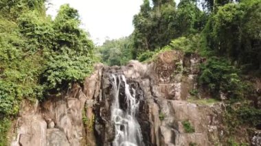 Tayland Khao Yai Milli Parkı Şelale havadan görünümü