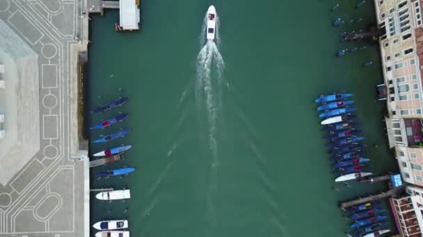 Veneza vista aérea ao nascer do sol na Itália — Vídeo de Stock