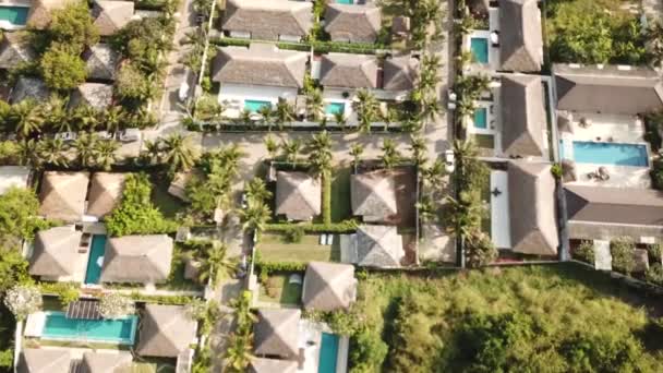 Villas Aerial view in Hua Hin in Thailand — Stockvideo