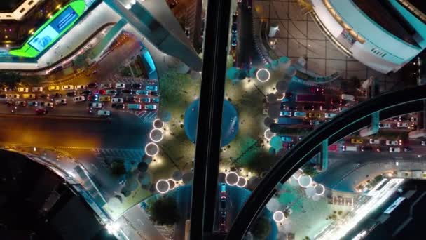 Vista aérea de Skywalk en MBK, Bangkok, Tailandia — Vídeos de Stock