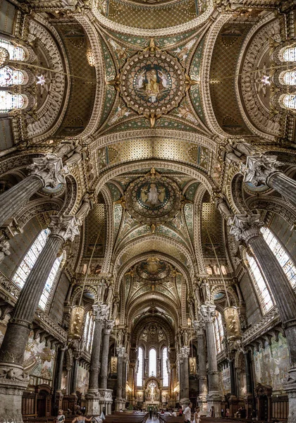 Basílica de Nuestra Señora de Fourviere en Lyon, Francia — Foto de Stock