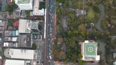MBK, Bangkok, Tayland 'da Skywalk hava görüntüsü