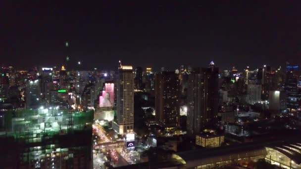 Rama 9 widok z lotu ptaka w Bangkoku w Tajlandii — Wideo stockowe