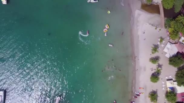 Martinica isola e spiaggia vista aerea nelle isole dei Caraibi — Video Stock