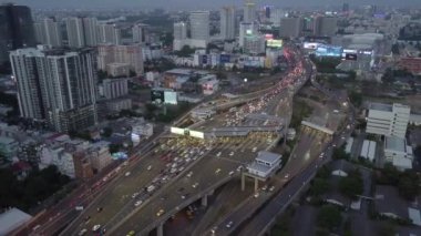 Tayland 'da Bangkok' ta Rama 9 hava manzarası