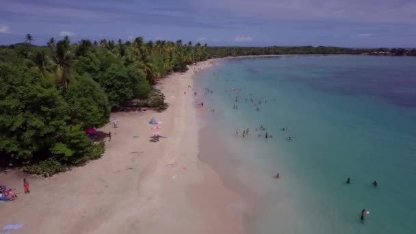 Martynika wyspa i plaża widok z lotu ptaka na Karaibach — Wideo stockowe