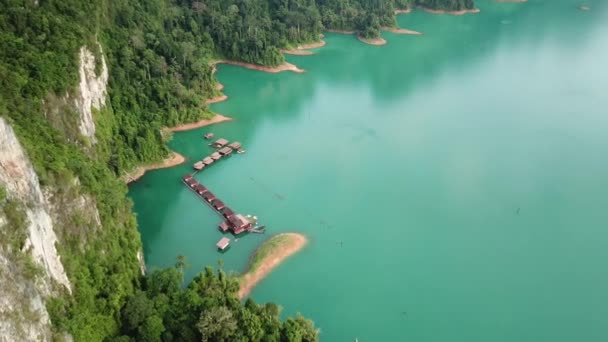 Parque Nacional Khao Sok vista aérea na Tailândia — Vídeo de Stock