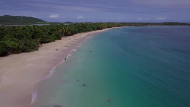 Ilha da Martinica e vista aérea de praia nas ilhas do Caribe — Vídeo de Stock