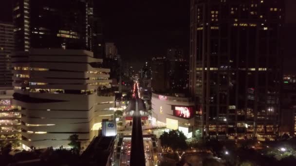 Images aériennes de Asoke et Petchaburi à Bangkok, Thaïlande — Video