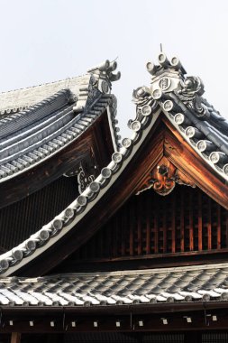 Kyoto tapınaklar fenerler ve Japonya'da Japon bahçeleri
