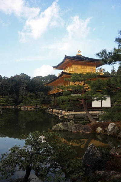 Kinkaku ji Golden Pavillion w Kioto Japonia — Zdjęcie stockowe