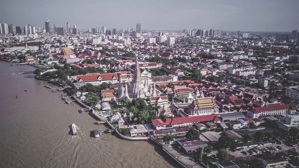 Yukarıdan Tapınaklar, Grand Palace, Wat Pho, Wat Arun, Bangkok Tayland