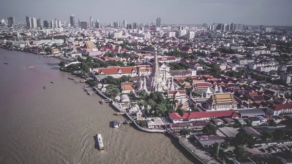 Yukarıdan Tapınaklar, Grand Palace, Wat Pho, Wat Arun, Bangkok Tayland
