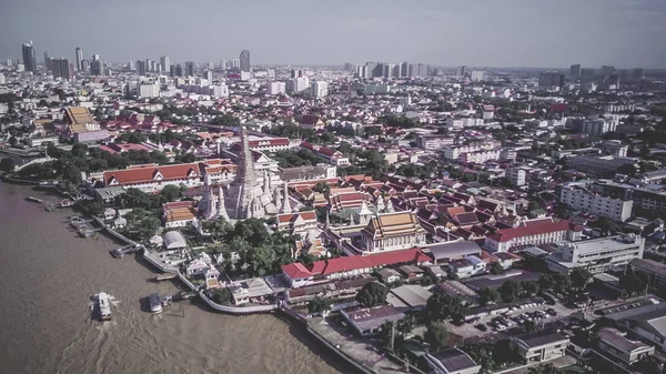 Yukarıdan Tapınaklar, Grand Palace, Wat Pho, Wat Arun, Bangkok Tayland