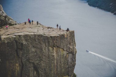 Norveç'te Stavenger minber kaya manzarası