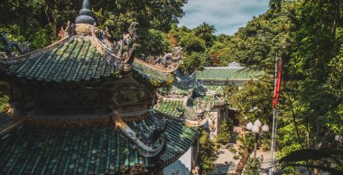 Danang, Orta Vietnam'da mermer dağlar manzarası