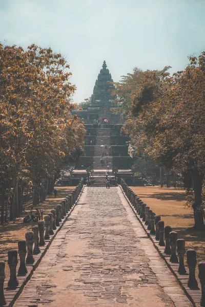 Phanom Rung tarihi Park havadan Görünümü Buriram, Tayland