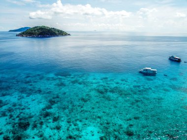 Tayland yukarıdan Similan ada hava manzarası