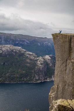 Norveç'te Stavenger minber kaya manzarası