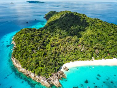 Tayland yukarıdan Similan ada hava manzarası
