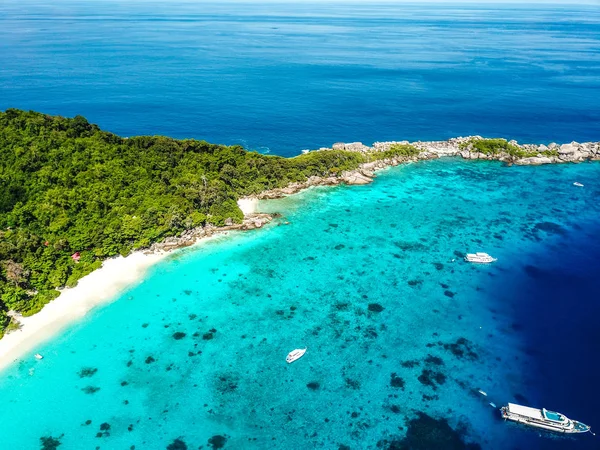 Tayland yukarıdan Similan ada hava manzarası