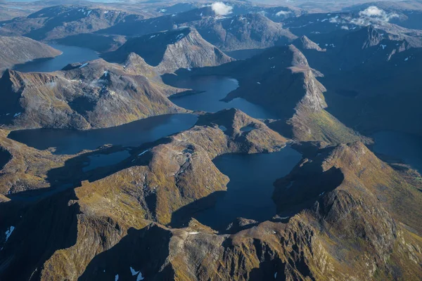 Uçaktan Lofoten görünümleri, Norveç