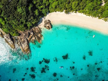 Tayland yukarıdan Similan ada hava manzarası
