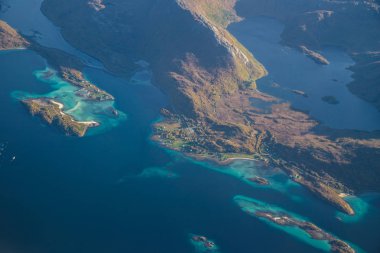 Uçaktan Lofoten görünümleri, Norveç