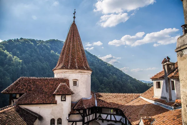 Romanya Transilvanya'daki Drakula'nın Bran Kalesi