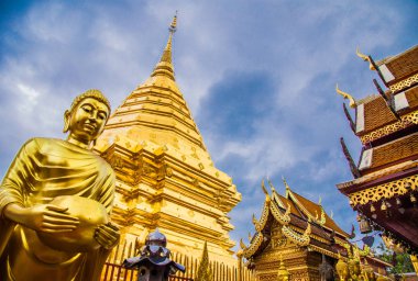 Tayland Chiang Rai beyaz tapınak manzarası