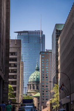 Montreal 'in Kanada' daki sokak manzarası