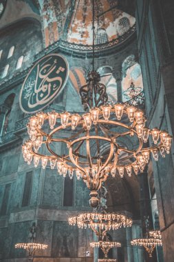 Türkiye'de İstanbul'da Mavi Cami manzarası