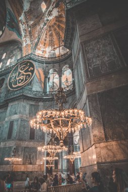 Türkiye'de İstanbul'da Mavi Cami manzarası