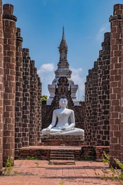 Bangkok Tayland Antik Şehir Muang Boran Tapınaklar