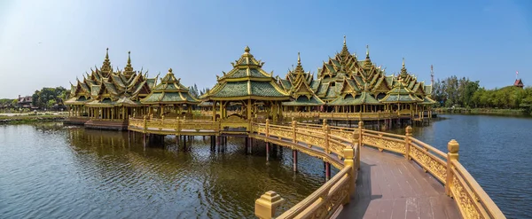 Bangkok Tayland Antik Şehir Muang Boran Tapınaklar