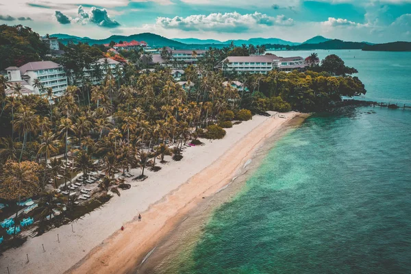 Tayland yukarıdan Phuket plaj havadan görünümü