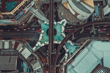 MBK Skywalk Manzarası Bangkok Tayland 'da