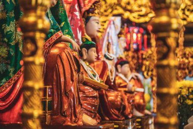 Fransız Köyü ve Çin tapınağı Bana Hills, Sun World, Danang, Orta Vietnam