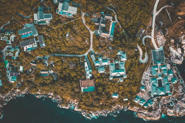 Tayland phuket bazı villahavadan görünümü