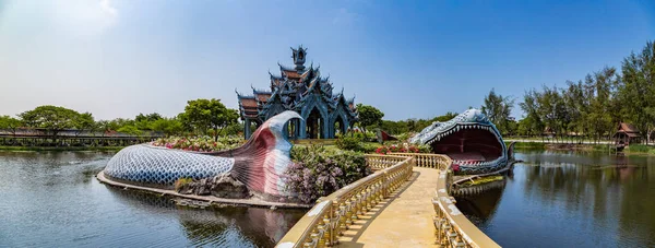 Bangkok Tayland Antik Şehir Muang Boran Tapınaklar