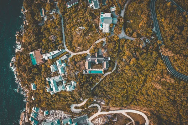 Tayland phuket bazı villahavadan görünümü